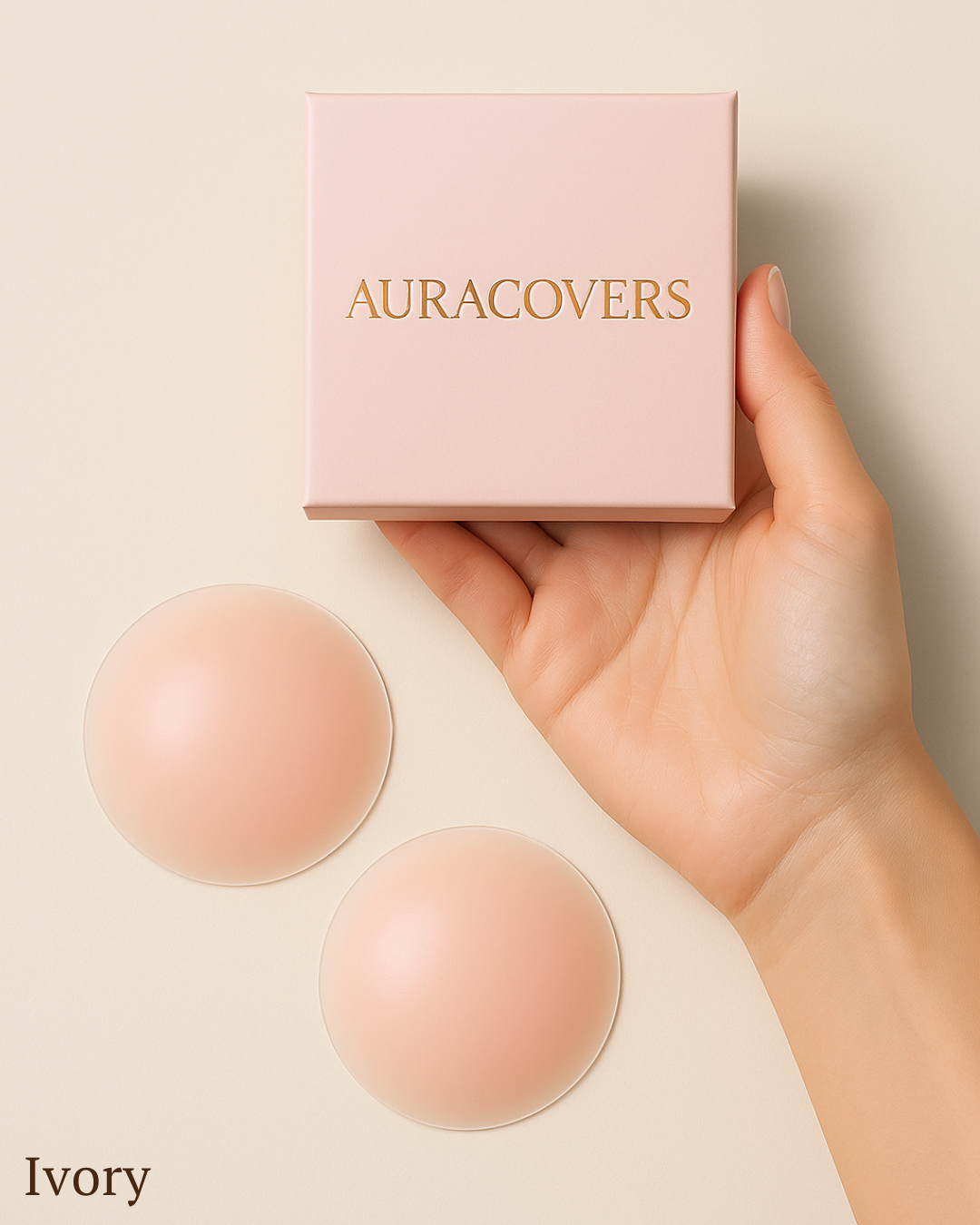 AuraCovers HaloGrips™ – Seamless Silicone Nipple Covers | 30× Reusable