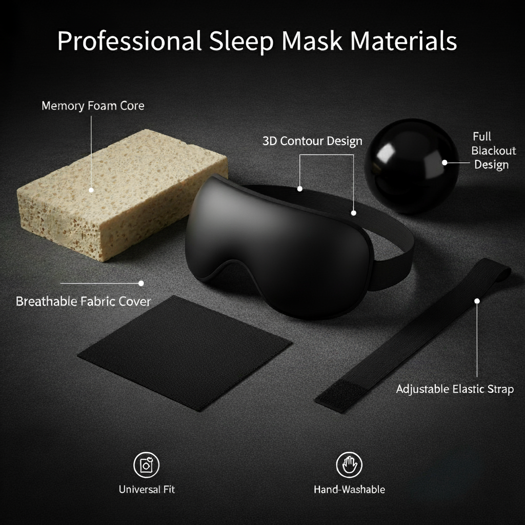 AuraCovers™ Weighted Memory Sleep Mask + Bonus Ear Plugs