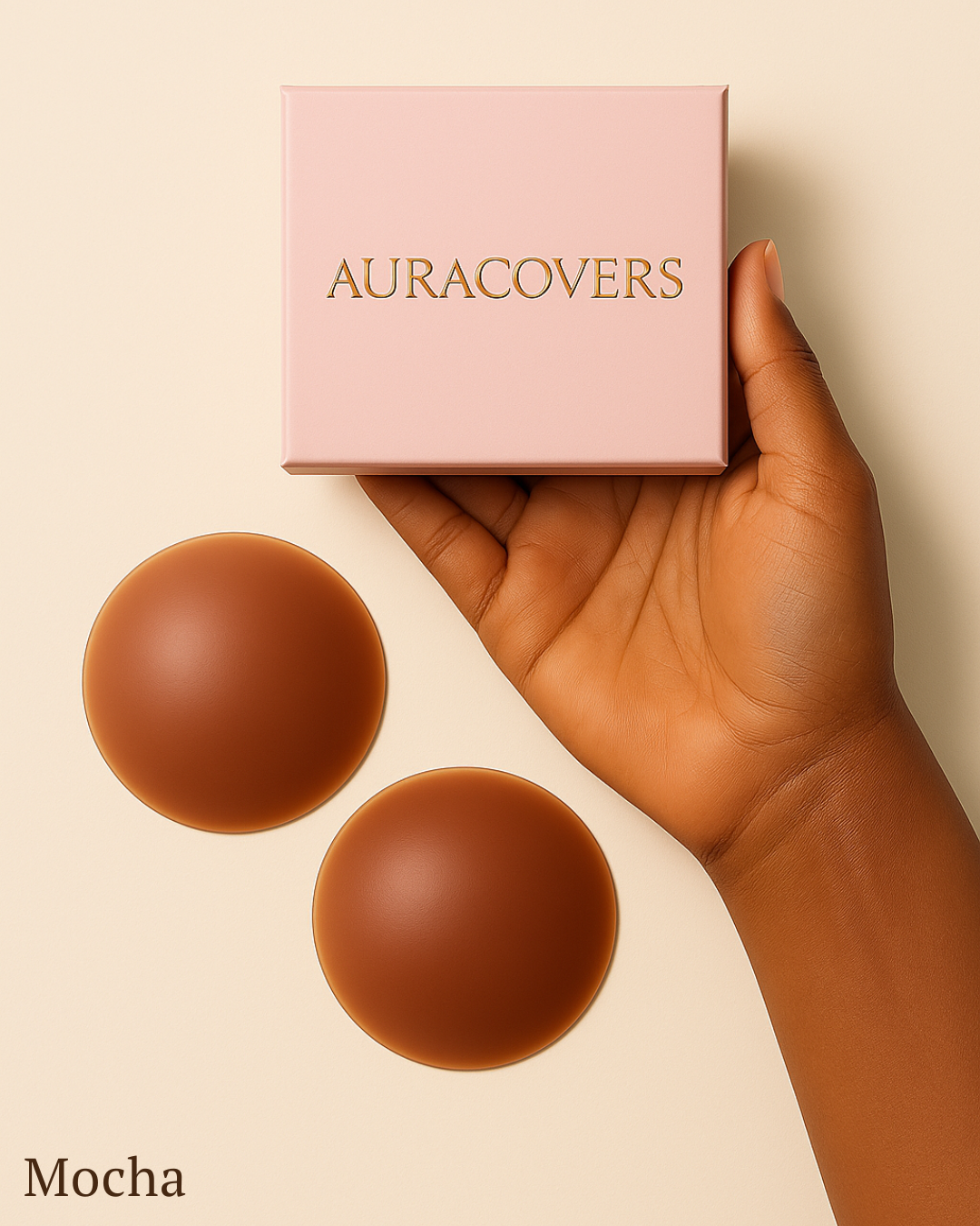 AuraCovers HaloGrips™ – Seamless Silicone Nipple Covers | 30× Reusable