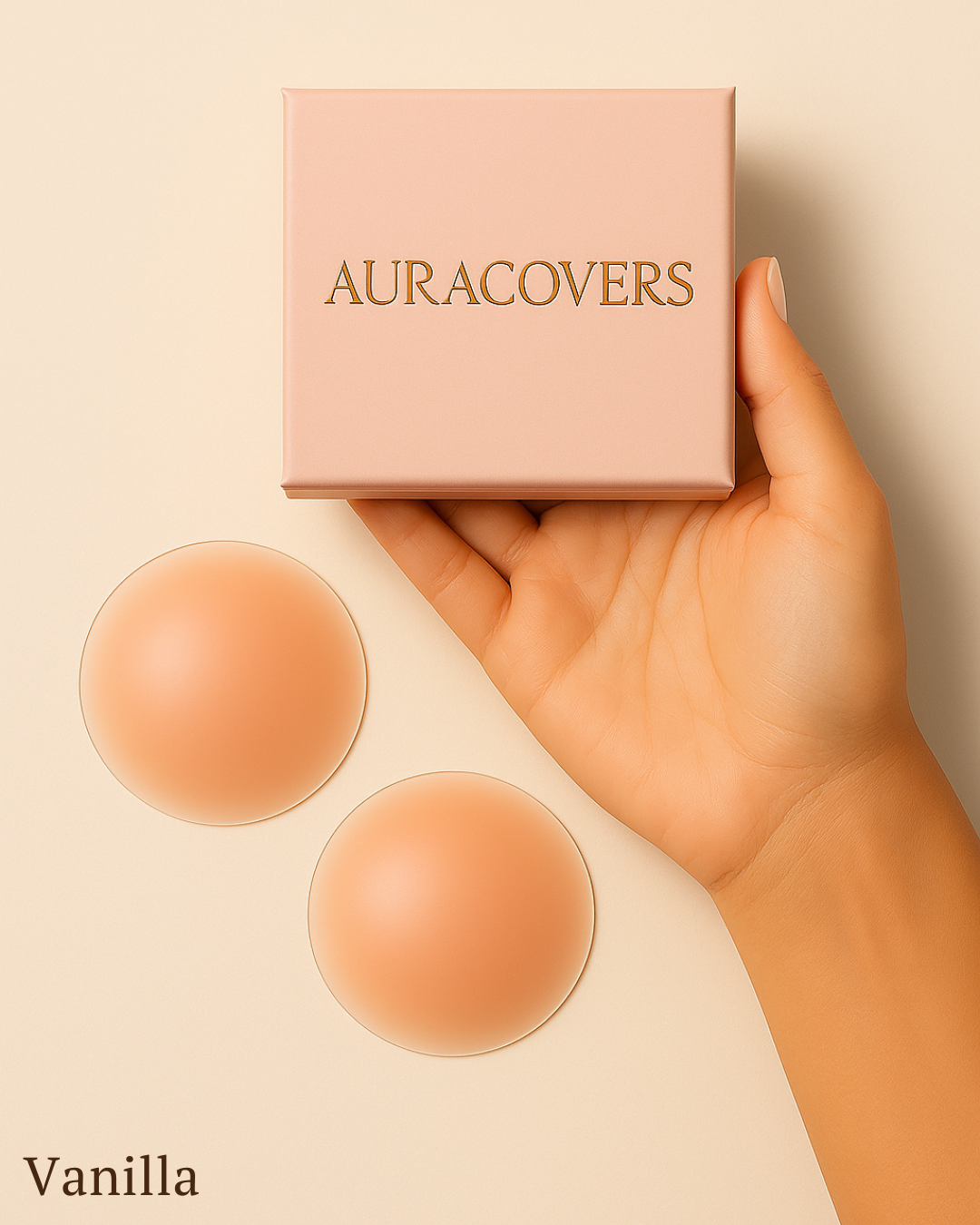 AuraCovers HaloGrips™ – Seamless Silicone Nipple Covers | 30× Reusable