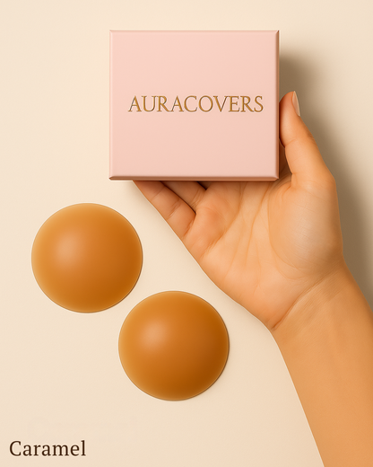 AuraCovers HaloGrips™ – Seamless Silicone Nipple Covers | 30× Reusable